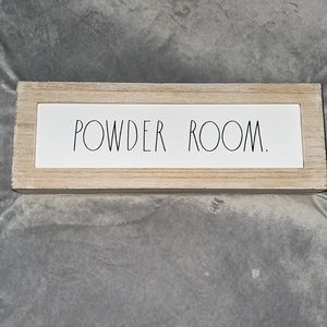 Wooden Rae Dunn sign